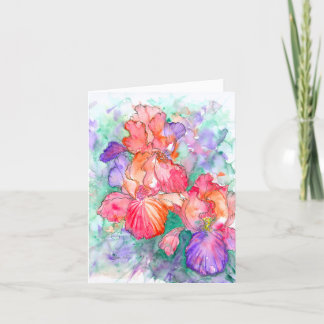 Grace & Bloom – Irisblommor Morsdagskort Helgkort