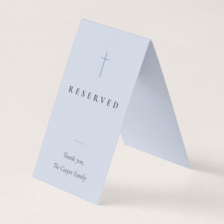 Grace Blue Religiös Reserverad Sitskort Visitkort
