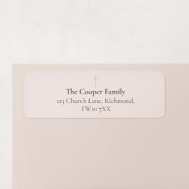 Grace Blush Minimal Kors Familj Returadress Etikett
