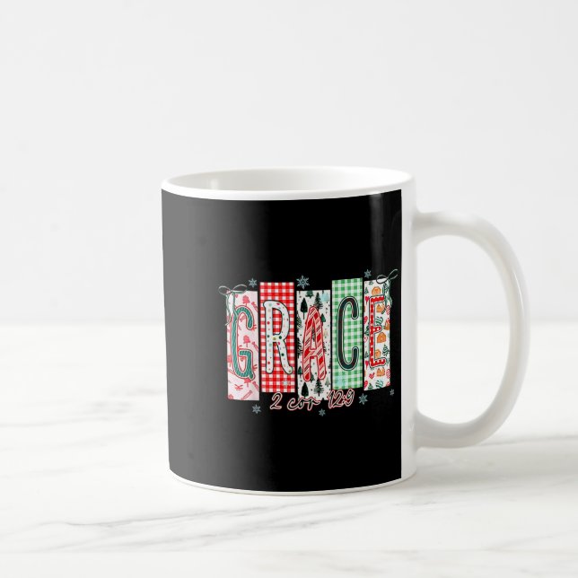 Grace Christmas Santa Coquette Bow Women Girls  Kaffemugg (Höger)