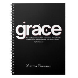Grace Ephesian 2:8 Anteckningsbok