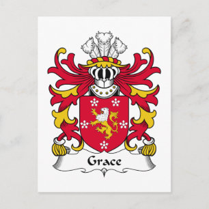 Grace Family Crest Vykort
