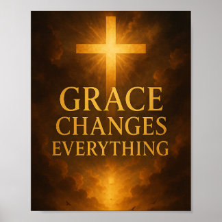 Grace förändrar allt kristen  poster