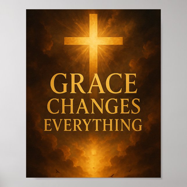 Grace förändrar allt kristen  poster (Framsidan)