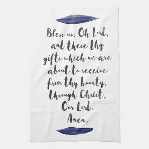 Grace före Måltider Kökshandduk