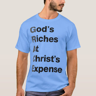 GRACE Gods-Riker vid Christs Expense Black Grått T Shirt