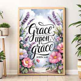 Grace Grace - Christian Wall Art for Women Poster