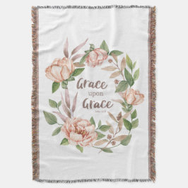 Grace Grace - John 1:16 - Blommigt Filt