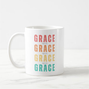 Grace Grace, Rainbow Faith Mugg, Christian Kaffemugg