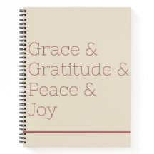 Grace Gratitude Peace Joy Bullet Journal