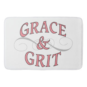 Grace & Grit i Rosa och Grått Badrumsmatta