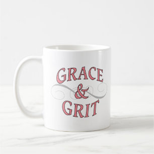 Grace & Grit i Rosa och Grått Kaffemugg