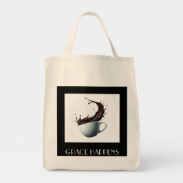 "Grace Happens" Tote Bag - Ephesian 2:8-9 Tygkasse