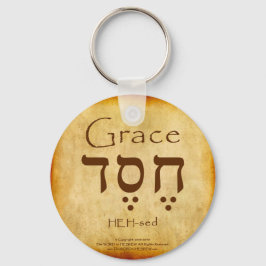 GRACE HEBREW KEYCHAIN NYCKELRING