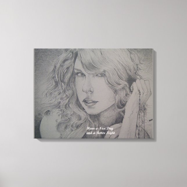 Grace i Ash: Porträtt i Beauty-Kanvastrycket Canvastryck (Framsida)