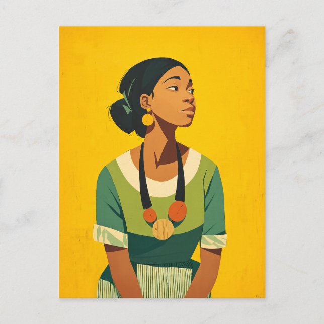 Grace i Grönt och Guld Vykort (Framsida)