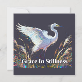 Grace i stillhet Elegant inbjudan