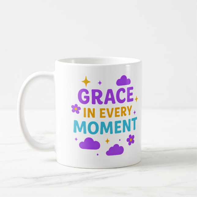 Grace in Every Moment – Inspirational Mug Kaffemugg (Vänster)