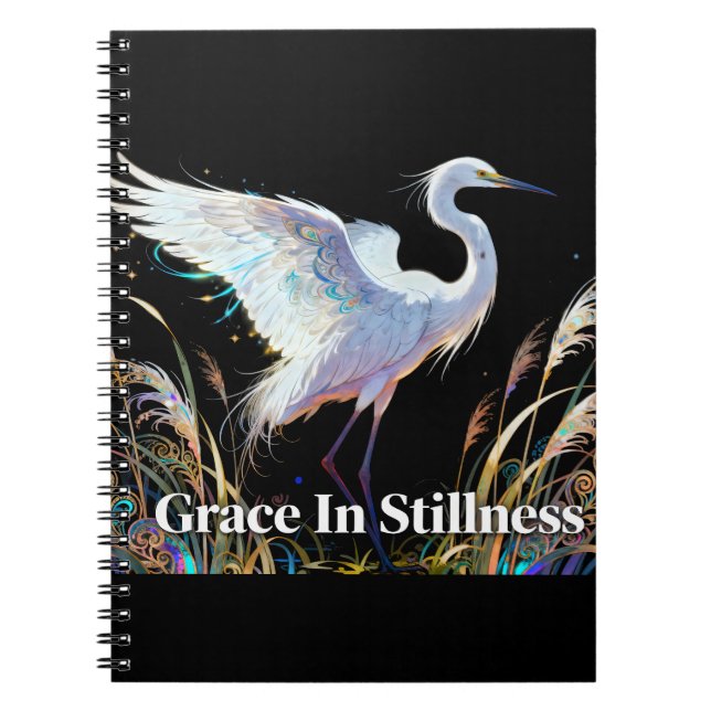 "Grace In Stillness" Fantasy Egrett Anteckningsbok (Framsidan)