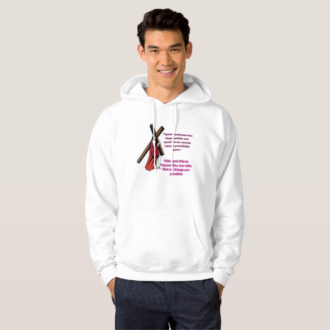 Grace in the Manger Hoodie (Hel framsida)