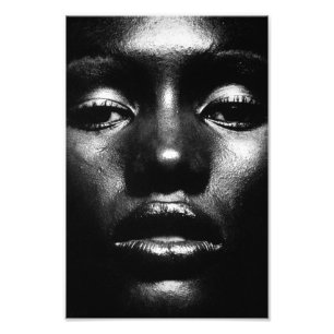 Grace Jones i svartvitt Fototryck