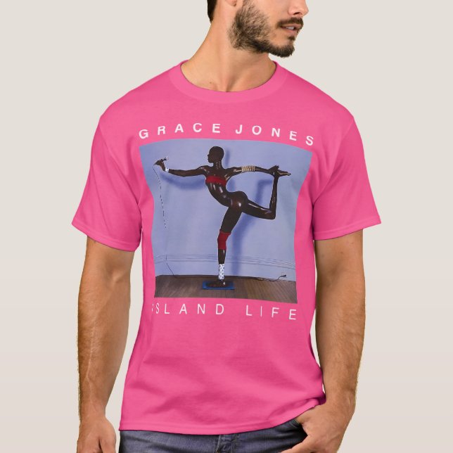 Grace Jones Island Life T Shirt (Framsida)