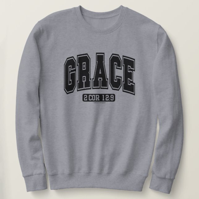 Grace kristen tro sweatshirt (Design framsida)