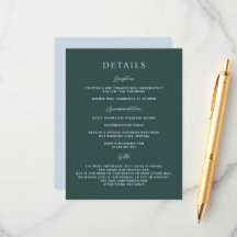 GRACE Modern Botanisk Mist Bröllops Bilaga Kort