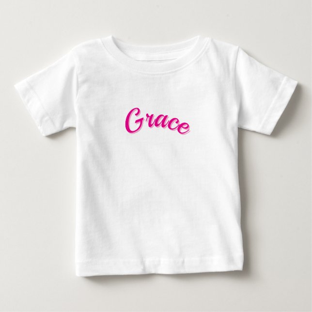 Grace Namn I Passion Rosa, T Shirt (Framsida)