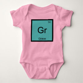 Grace Namn kemi Inslag Periodic Bord Tee