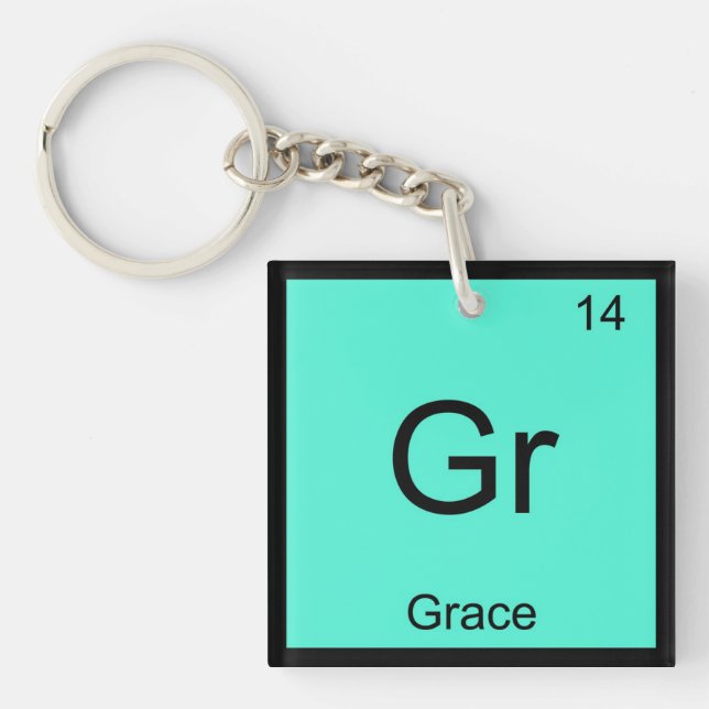 Grace Namn Kemiskt Element Periodiska Systemet (Framsidan)