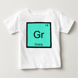 Grace  Namn Kemiskt Element Periodiska Systemet Tee Shirt