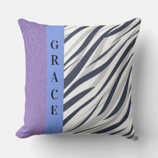 Grace Navy Grape Shimmer Pillow Kudde