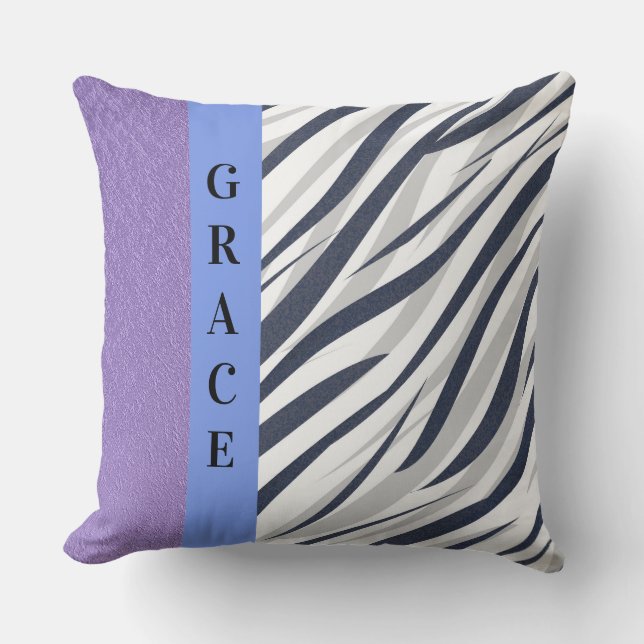 Grace Navy Grape Shimmer Pillow Kudde (Framsida)
