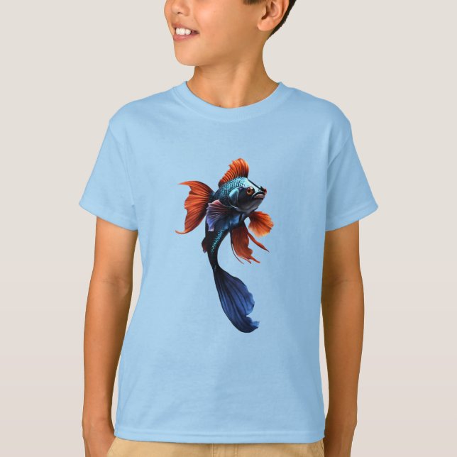 Grace och Fortune: Traditional Koi Fish T-Shirt (Framsida)