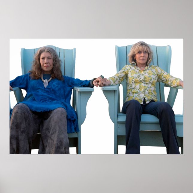 Grace och Frankie Sitta Poster (Framsidan)