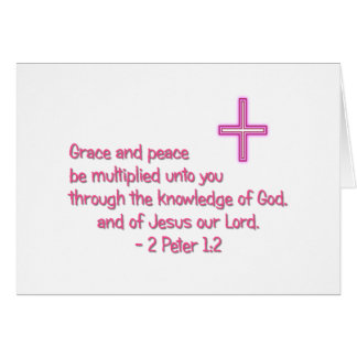 Grace och fred hälsningskort