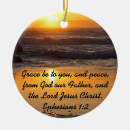 Grace och fred till dig Bible Verse Ornament