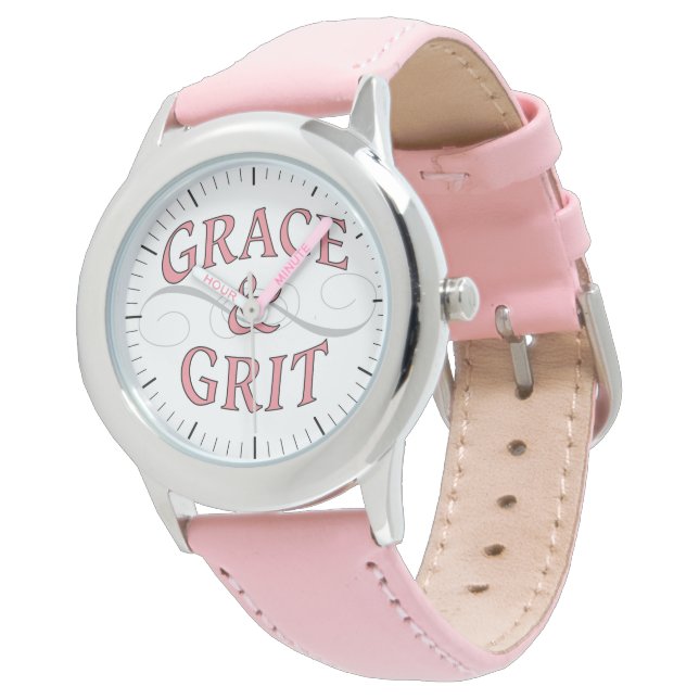 Grace och Grit-flickmakt Armbandsur (Vinklad)