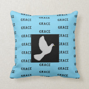 Grace och Peace Dekorativ kudde