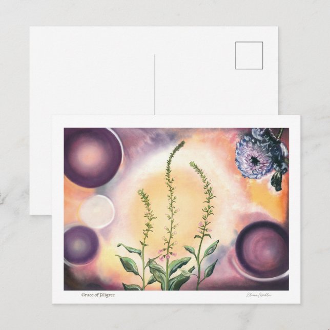 Grace of Filigree - Postkarte Vykort (Fram/baksida)