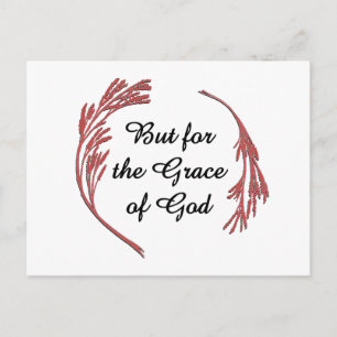 Grace of God Recovery Slogan inspirationerande tal Vykort