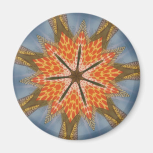 Grace of the Wild Feminint afrikanskt design dju Magnet