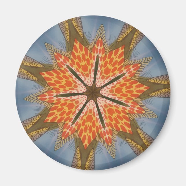 Grace of the Wild | Feminint afrikanskt design dju Magnet (Framsidan)