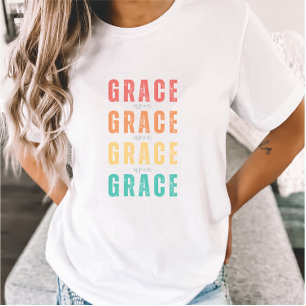 Grace On Grace Christian Faith Womens T Shirt