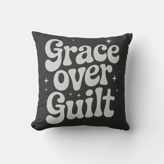 Grace over Guilt Throw Kudde (Framsida)