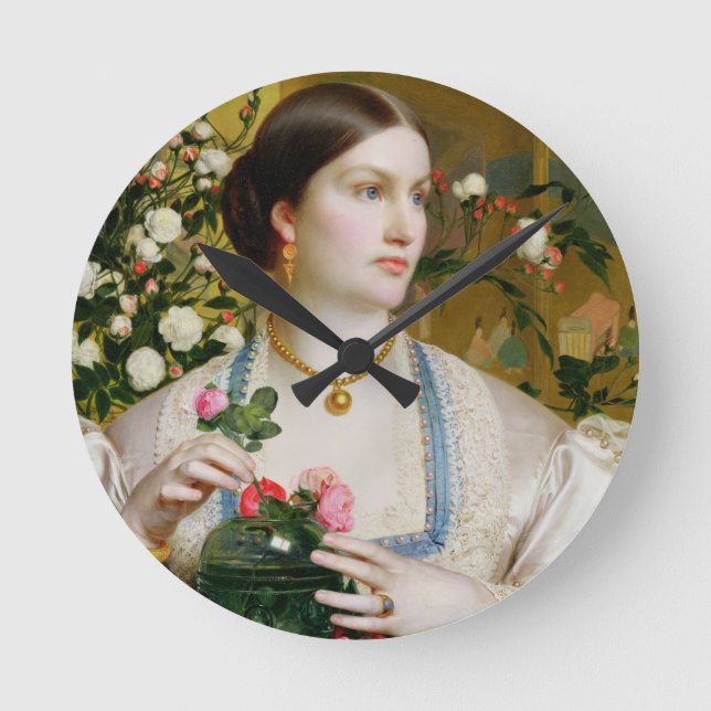 Grace Ro, 1866 (olja på panelen) Rund Klocka (Framsida)