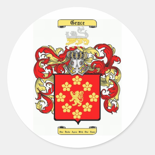 Grace Runt Klistermärke (Framsida)