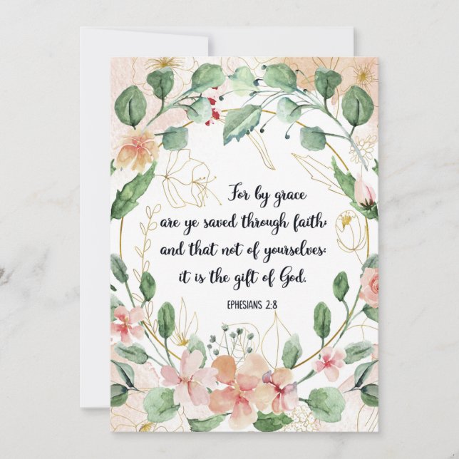 Grace Saved Quote, Ephesian 2:8, Scripture, Bible (Framsida)