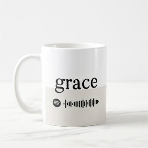 Grace + Spotify-spelningslista Kaffemugg